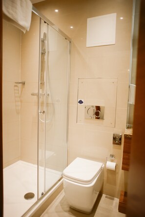 Free toiletries, hair dryer, towels