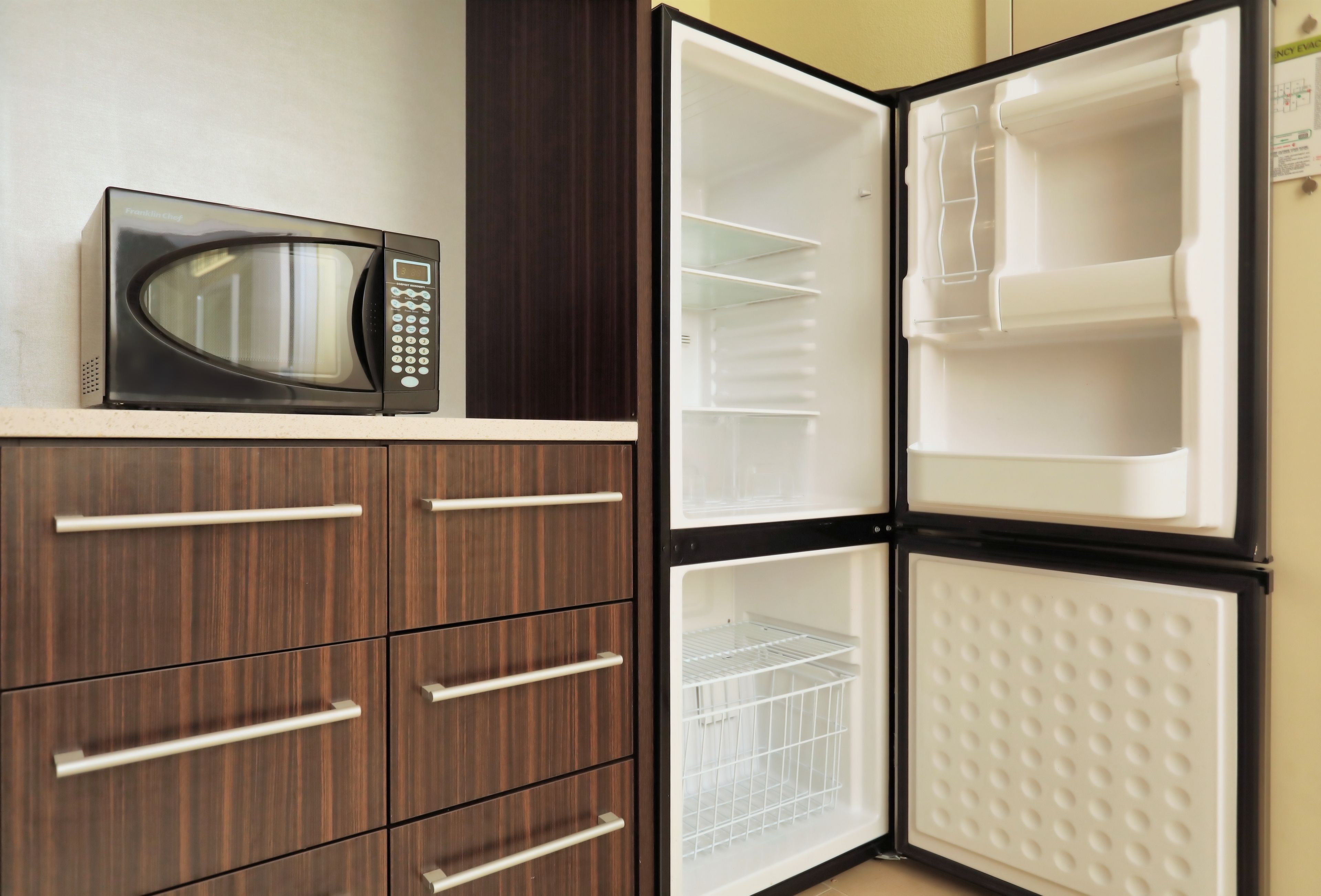 hypo-allergenic bedding, blackout curtains, iron/ironing board