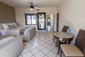 Traditional Double Room, 2 Queen Beds | Egyptian cotton sheets, premium bedding, down duvets, desk - Hotel Posada Terranova (San José del Cabo)