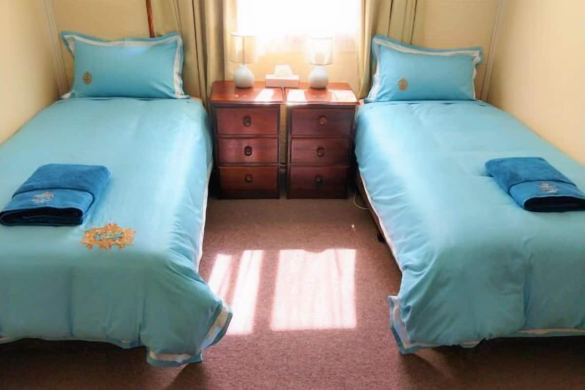 1 bedroom, desk, blackout drapes, iron/ironing board