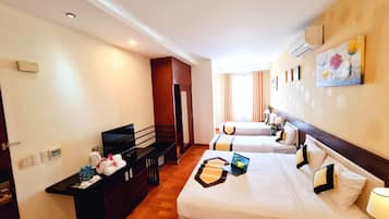 Family Suite, 1 Bedroom, City View | Minibar, in-room safe, desk, soundproofing