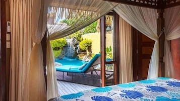 Villa Luxury, piscina privata, lato spiaggia | Vista dalla camera