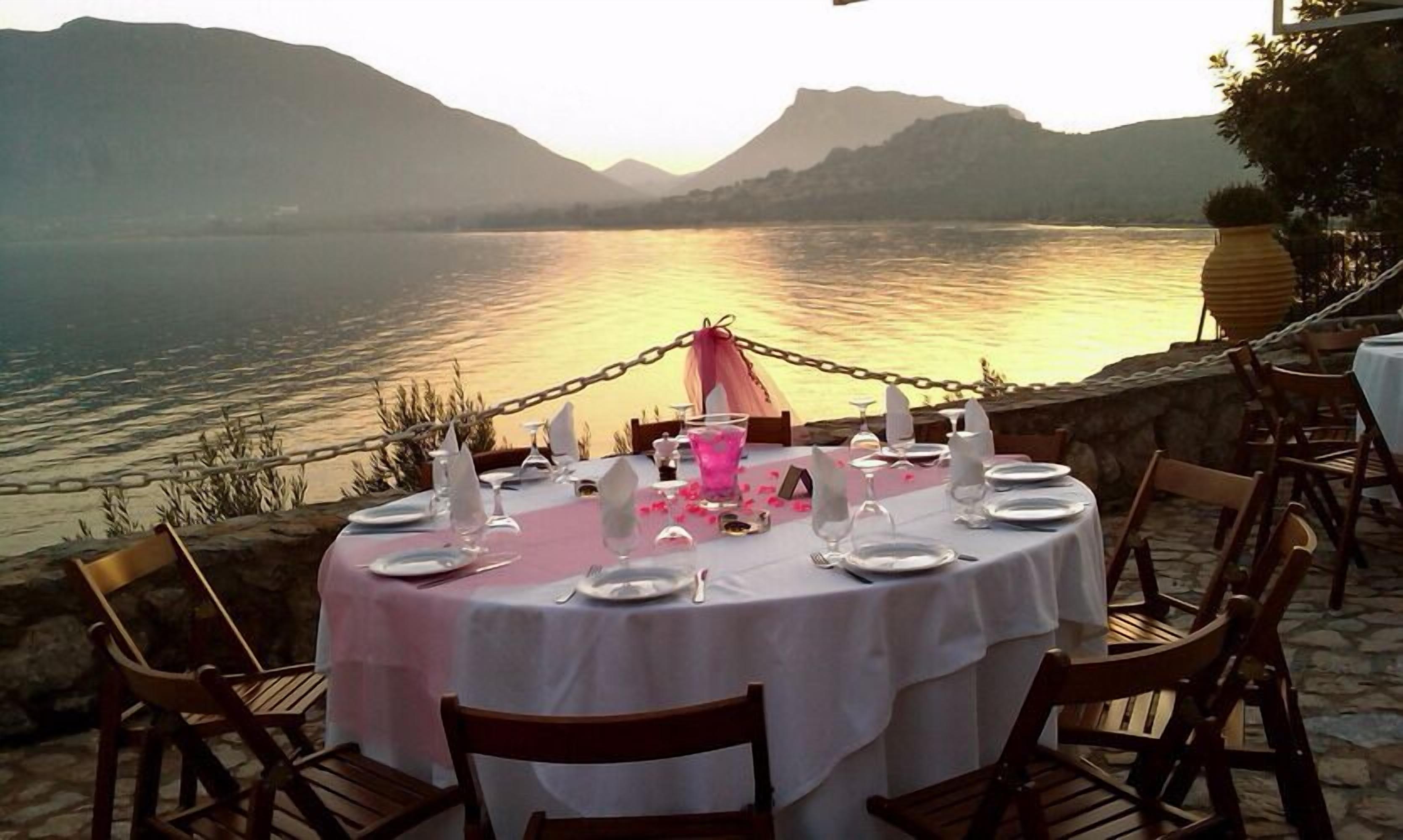 outdoor wedding area