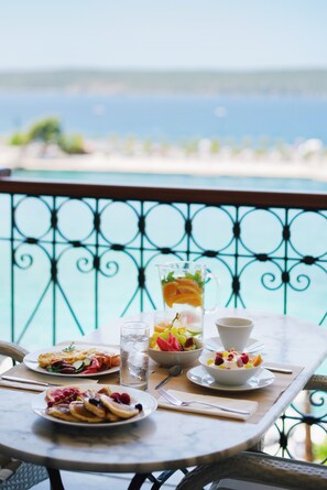 Blick vom Balkon