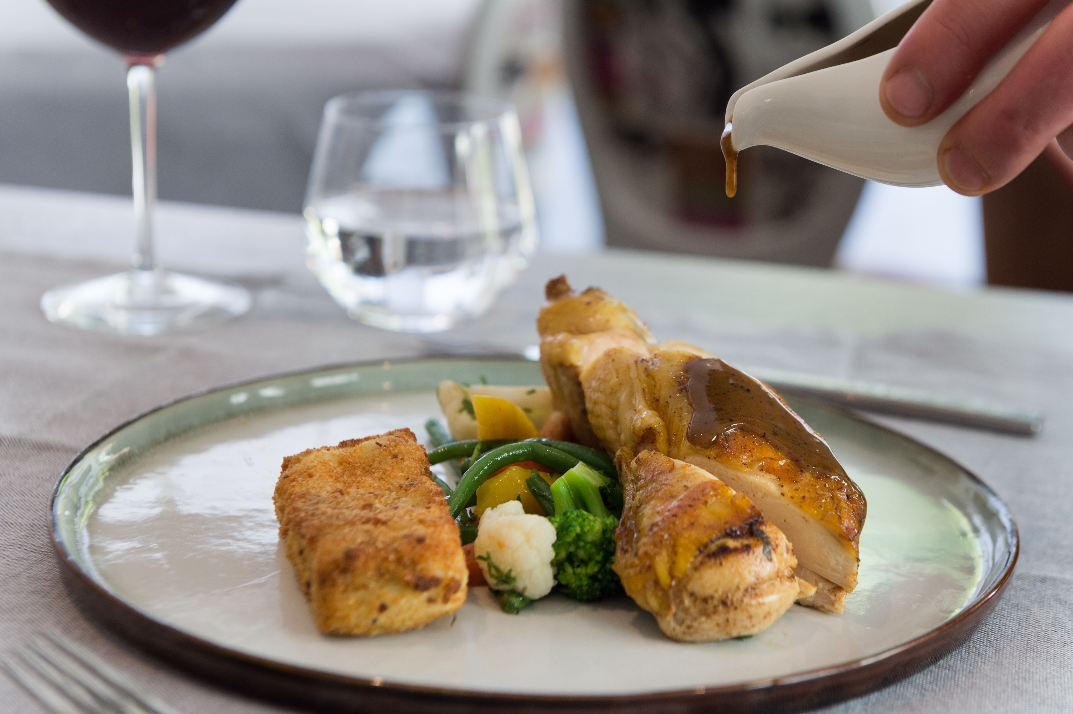 lunch and dinner served, local cuisine