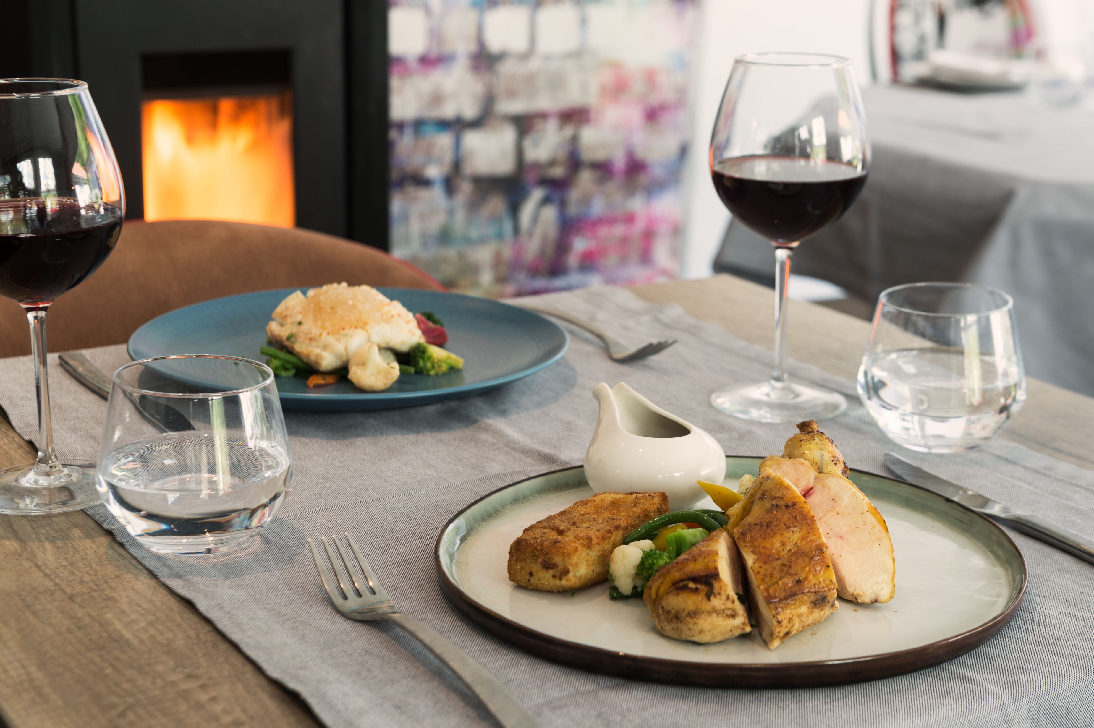 lunch and dinner served, local cuisine