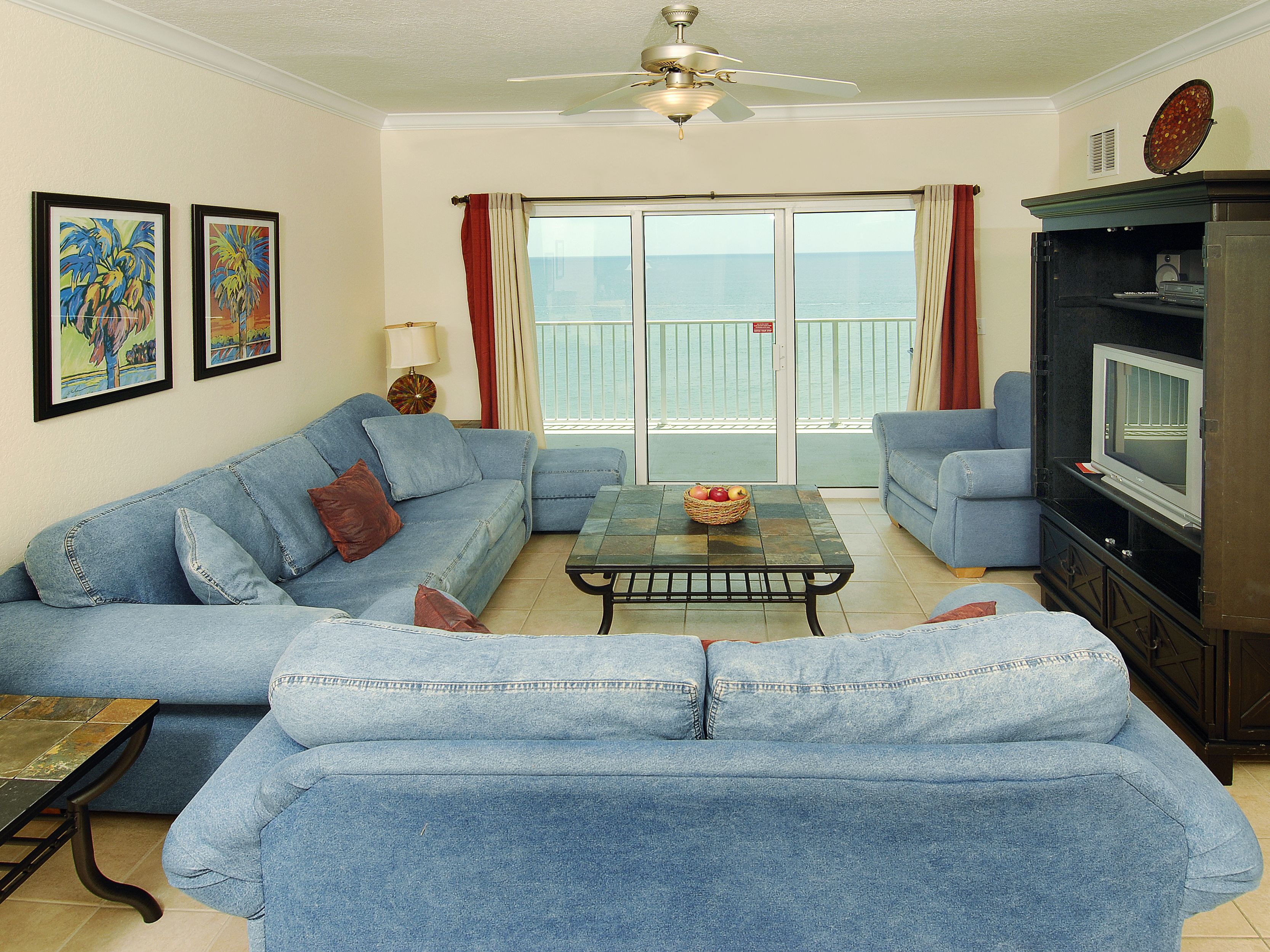 Condo, 2 Bedrooms, 2 Bathrooms, Sea Facing | Living area | TV, DVD player