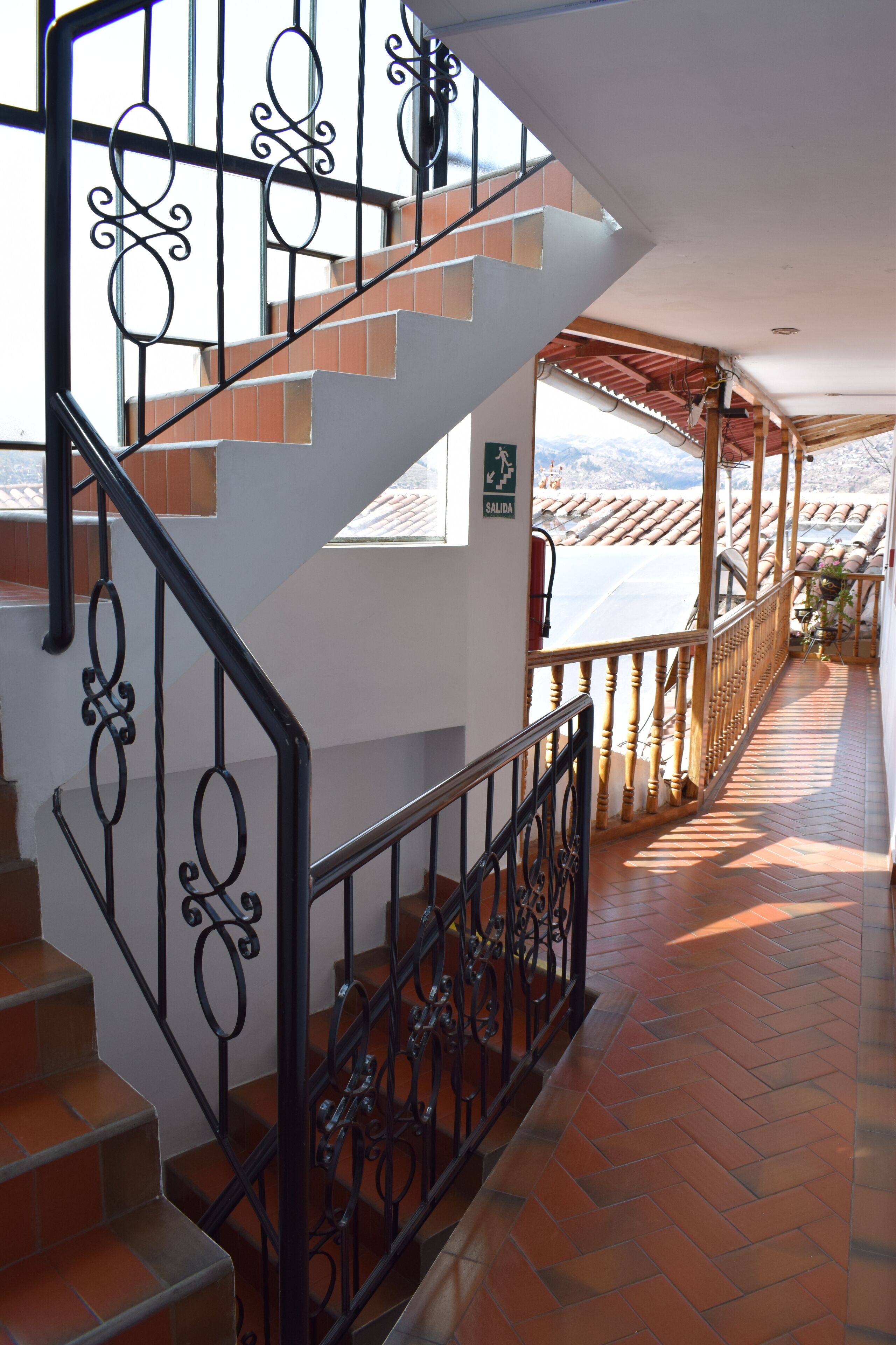 handrails in hallways