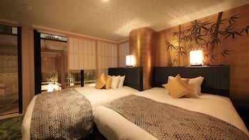 1 bilik tidur, peralatan tempat tidur premium, gebar bulu kapas, meja