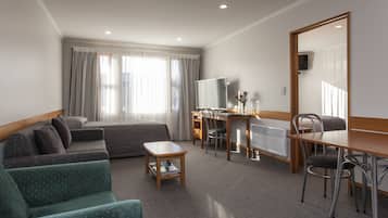 apartman, 1 hálószobával (Super King) | 1 hálószoba, kényelmi párnázat, íróasztal és sötétítőfüggöny