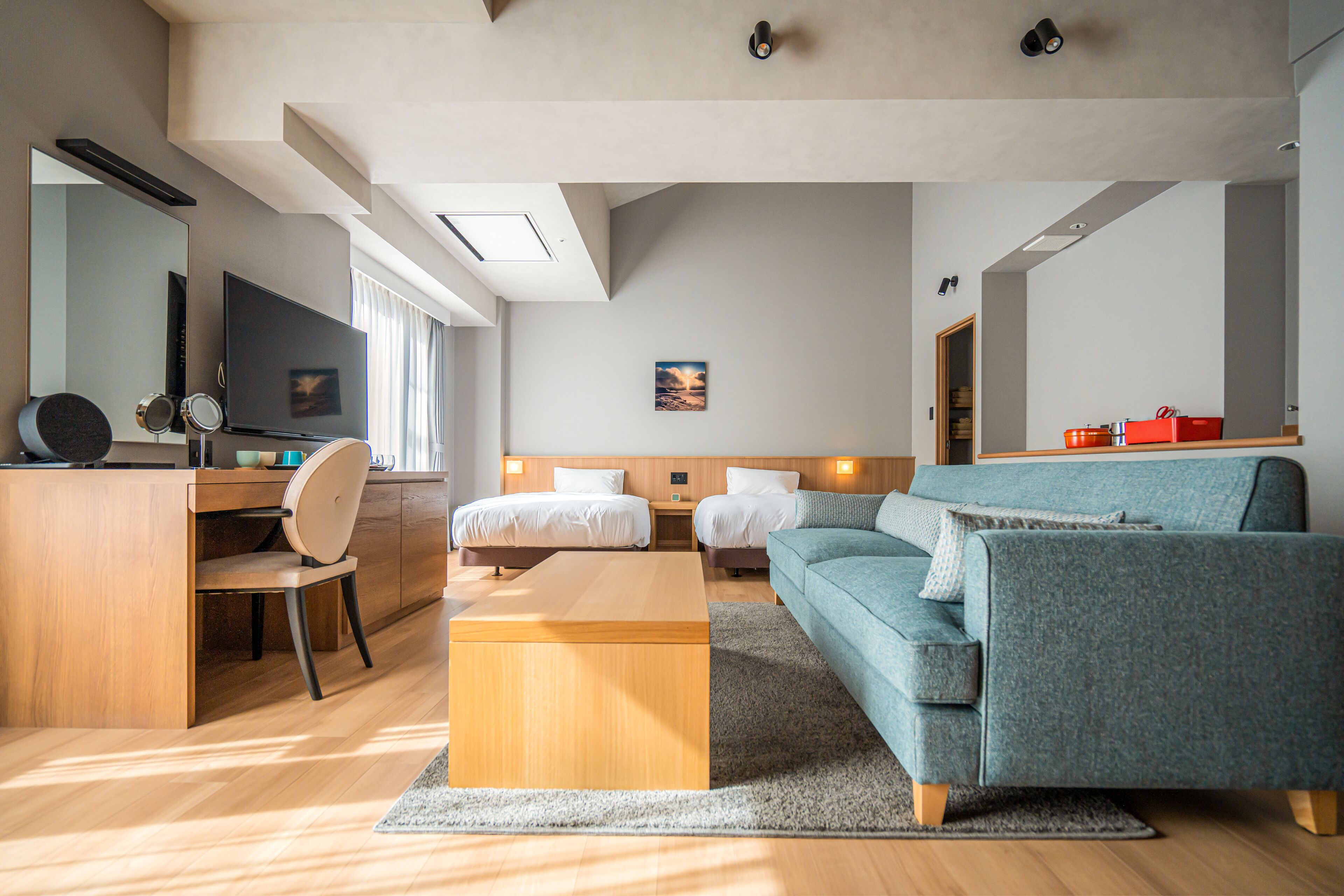 Premium bedding, down duvets, in-room safe, desk