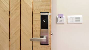 Premium bedding, minibar, desk, laptop workspace