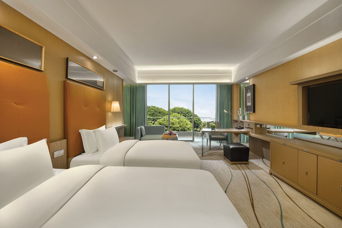 Deluxe Twin Room, Berbilang Katil, Balcony, Mountain View | 1 bilik tidur, gebar bulu kapas, bar mini, peti besi dalam bilik