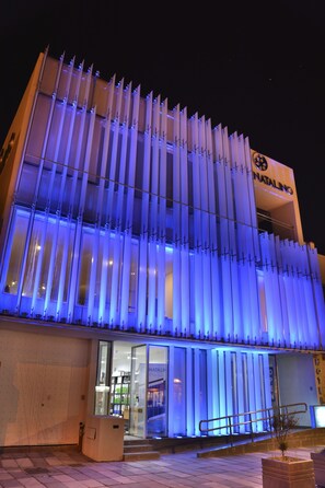 Front of property – evening/night