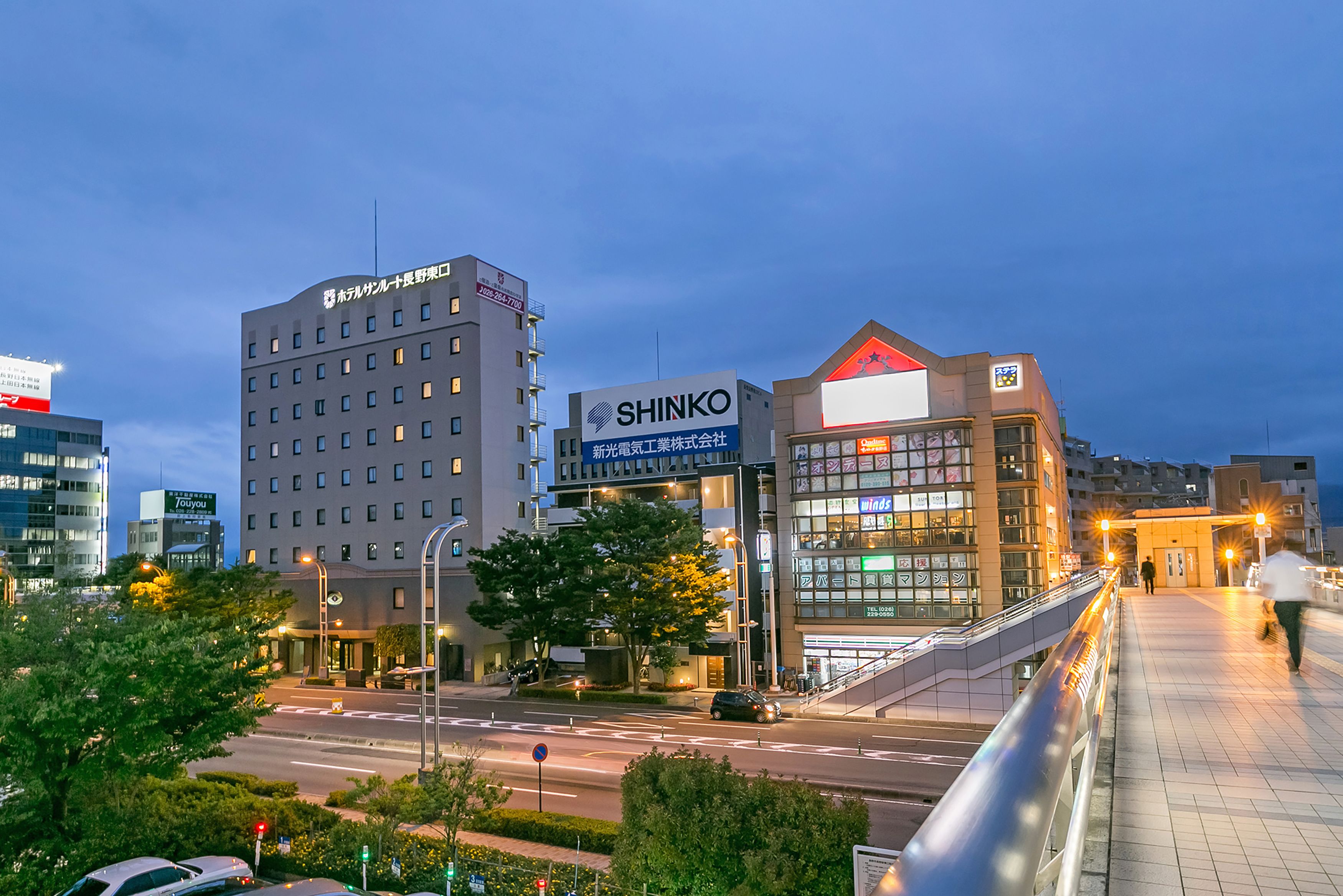 front of property – evening/night