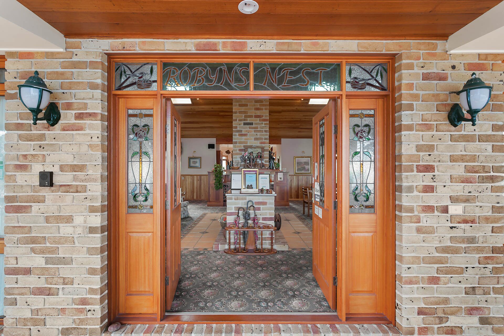 Interior entrance