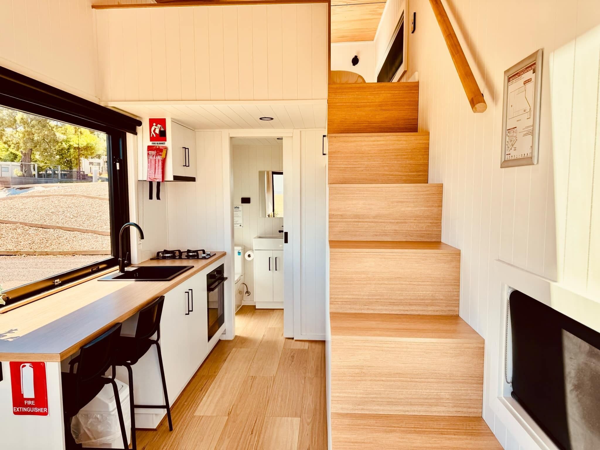 luxury cabin, non smoking, valley view | private kitchen | fridge, microwave, toaster, cleaning supplies