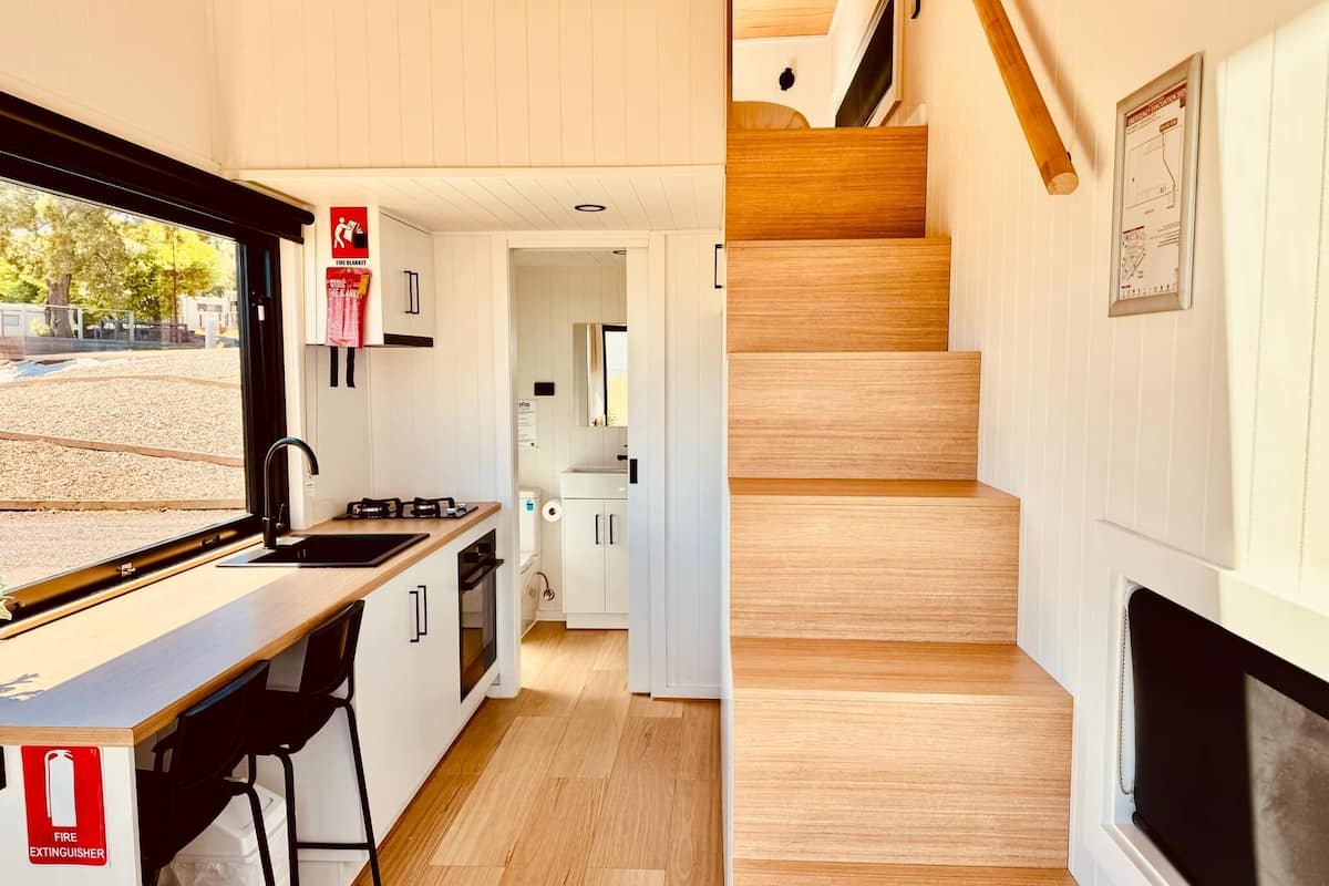 luxury cabin, non smoking, valley view | private kitchen | fridge, microwave, toaster, cleaning supplies