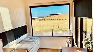 Luxury Cabin, Non Smoking, Valley View | Living area | 32-inch LCD TV with digital channels, TV