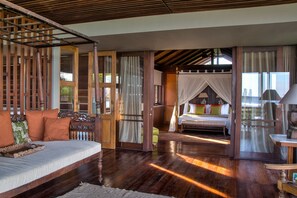 Exclusive Villa, Multiple Bedrooms, Sea View (Saba Estate) | Living room - Jeeva Saba Bali (Gianyar)