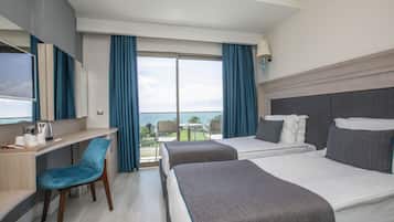 In-room safe, desk, blackout curtains, soundproofing