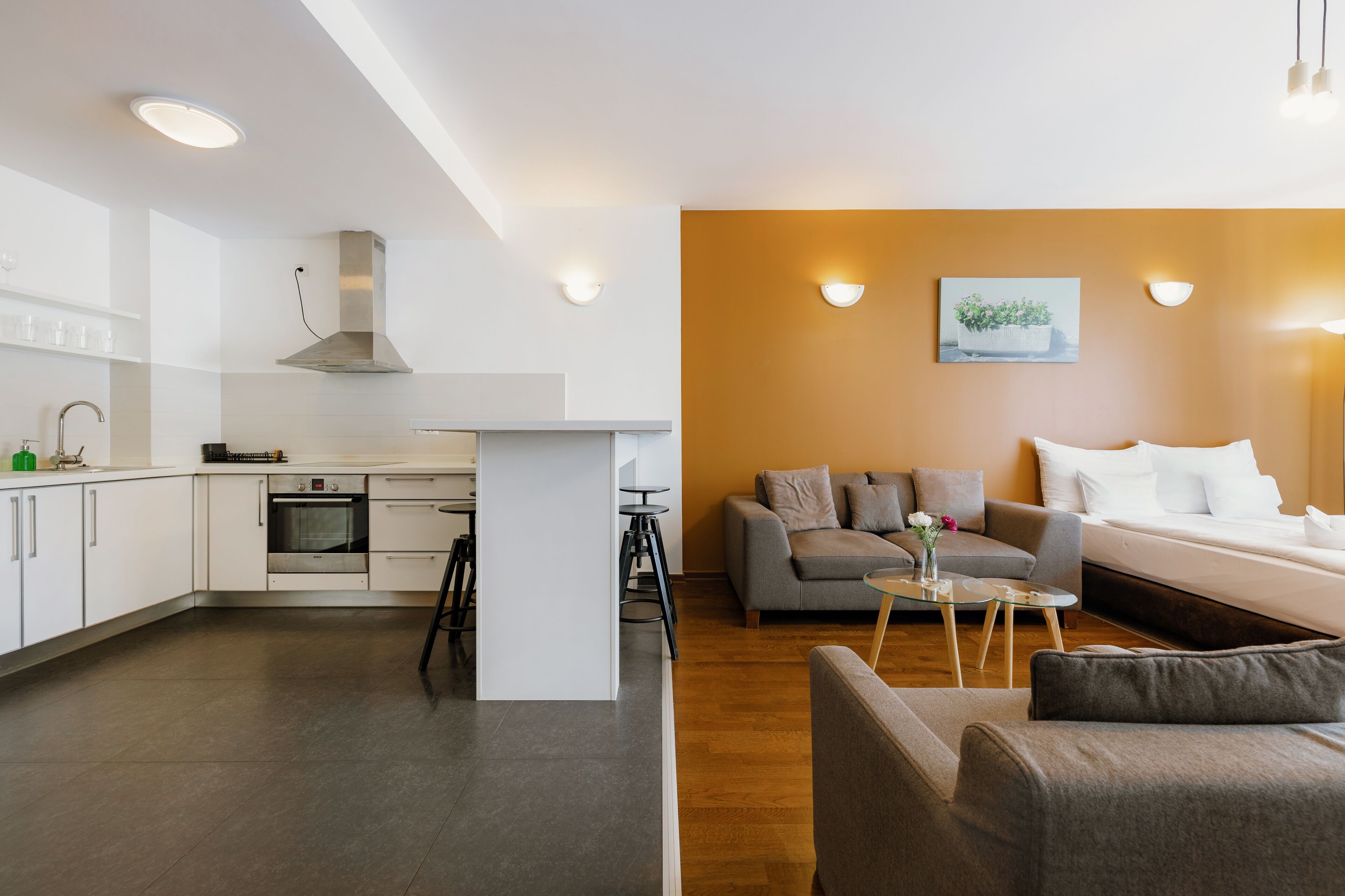 one-bedroom apartment for 3 people | 1 bedroom, minibar, blackout curtains, iron/ironing board