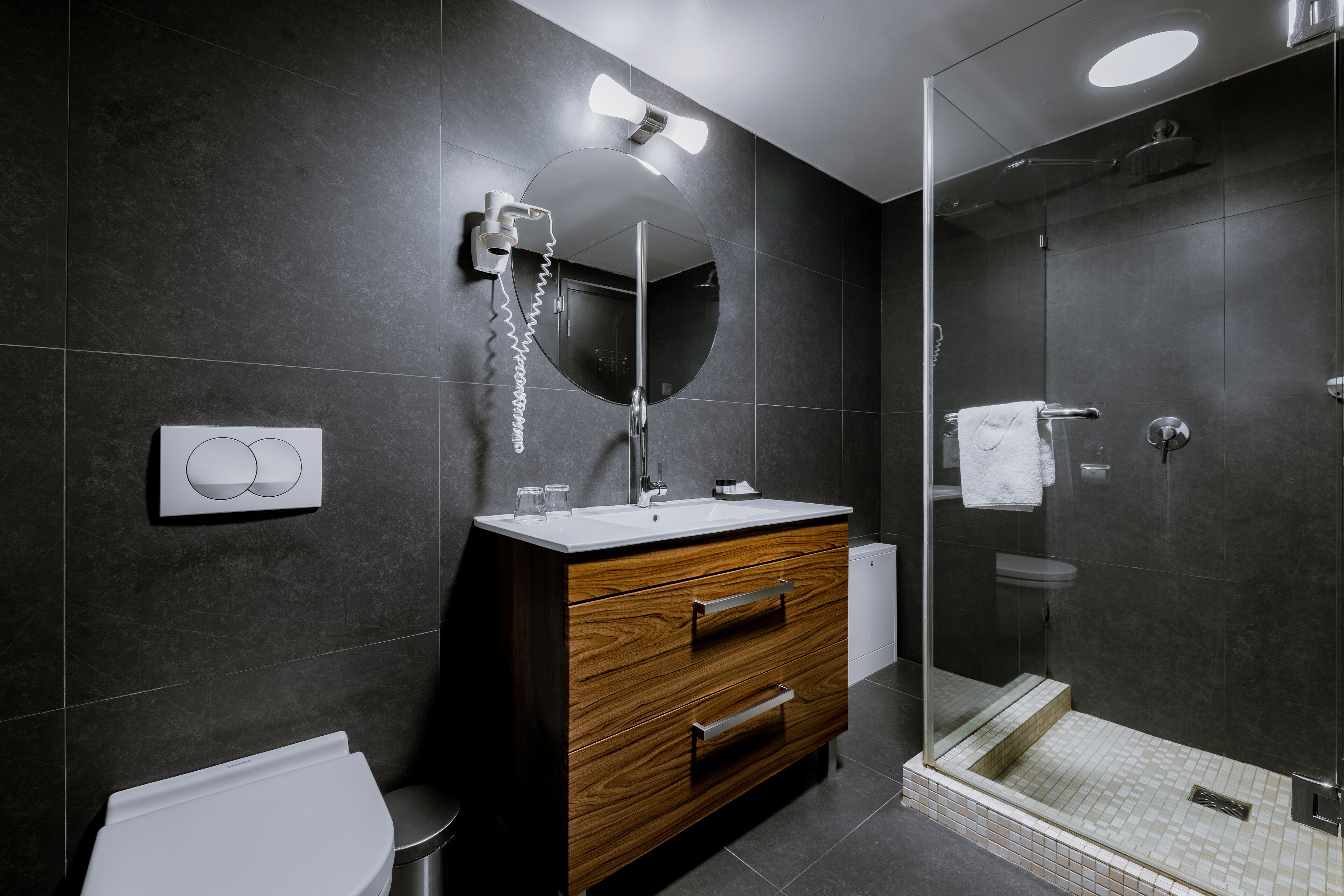 double room | bathroom | free toiletries, hair dryer, towels