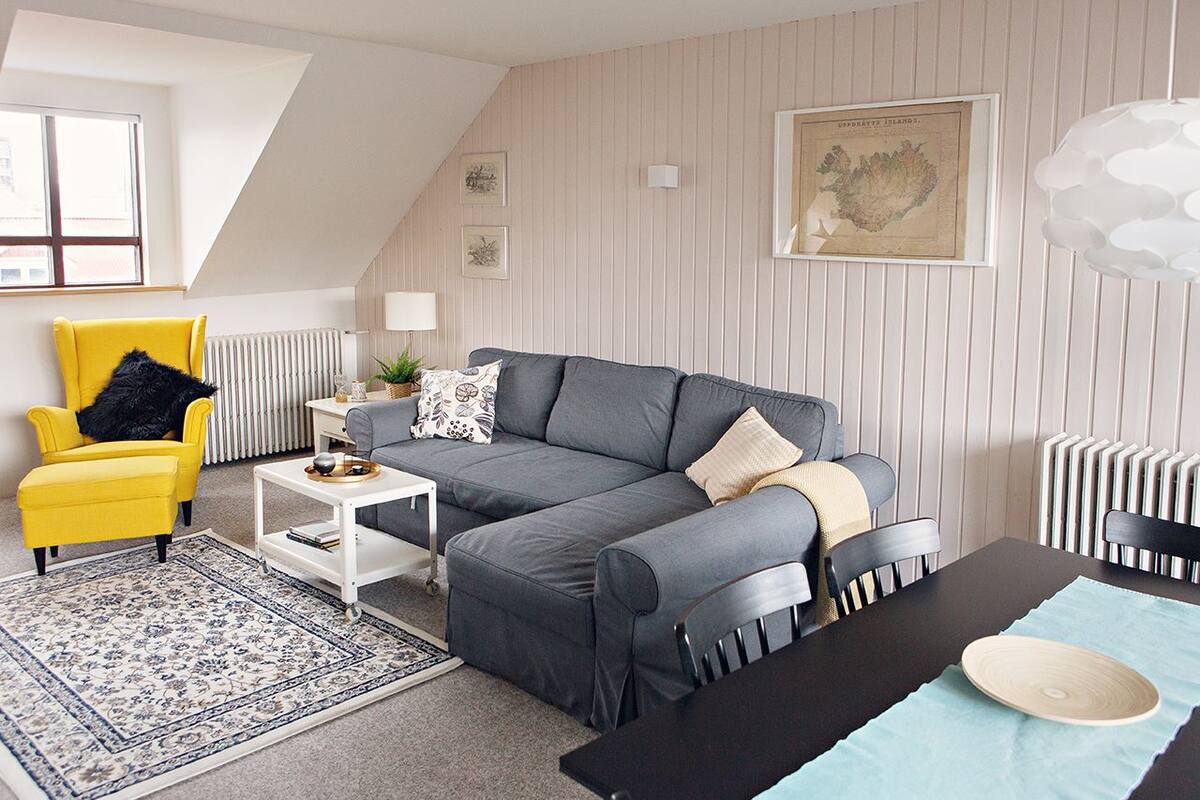 Leilighet – grand, 1 soverom, balkong (2) | Oppholdsrom | Flatskjerm-TV