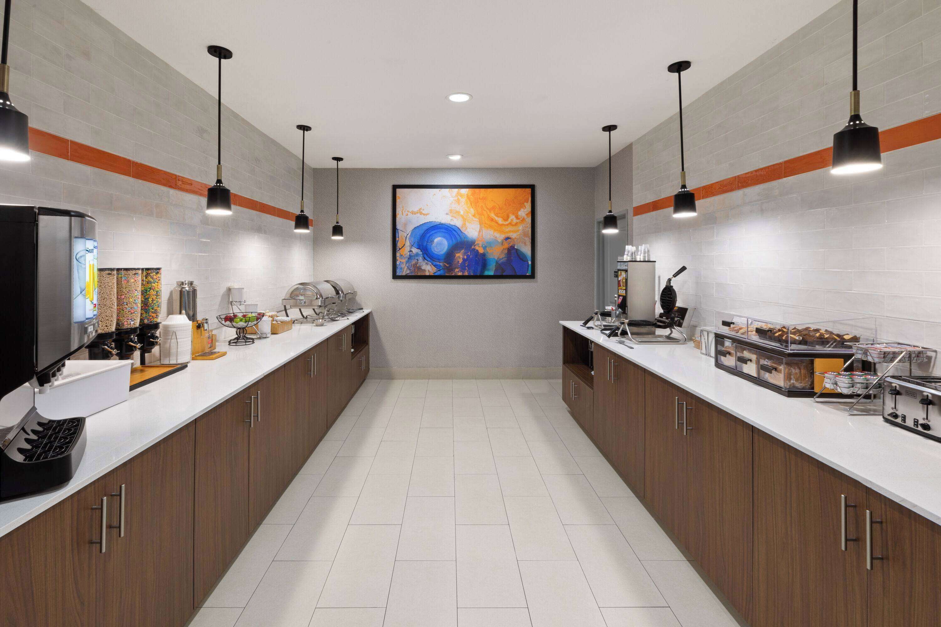 free daily self-service breakfast