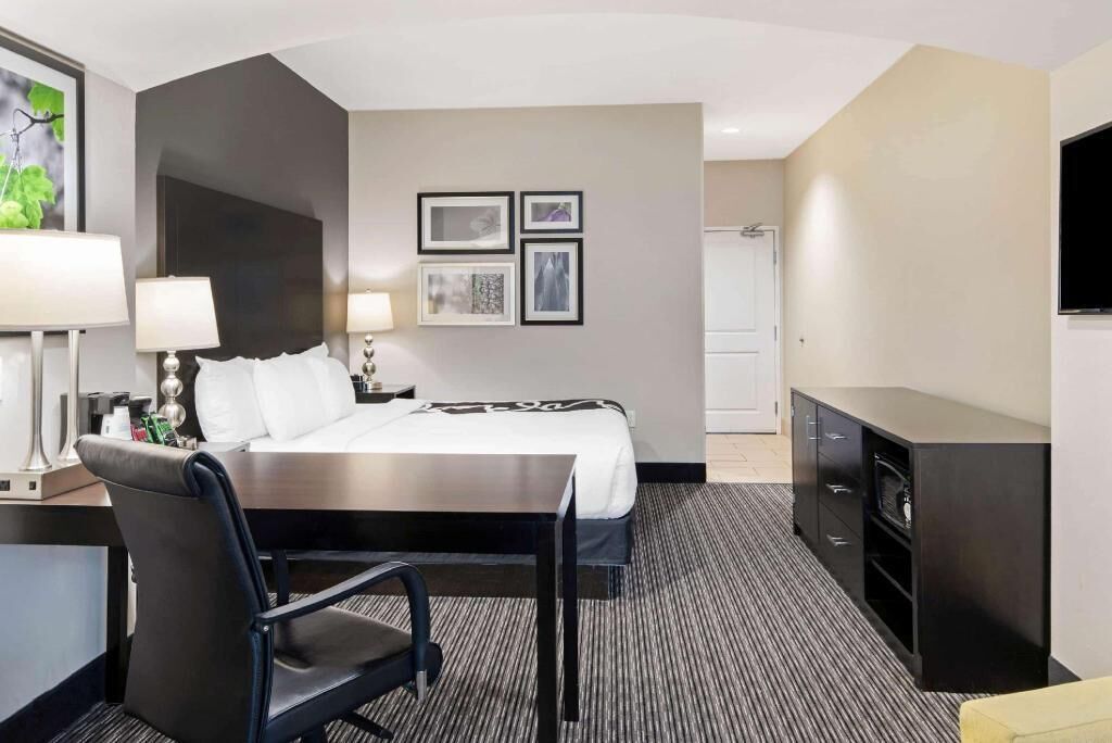 Premium bedding, pillow-top beds, desk, iron/ironing board