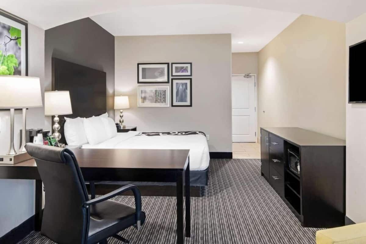 Premium bedding, pillow-top beds, desk, iron/ironing board