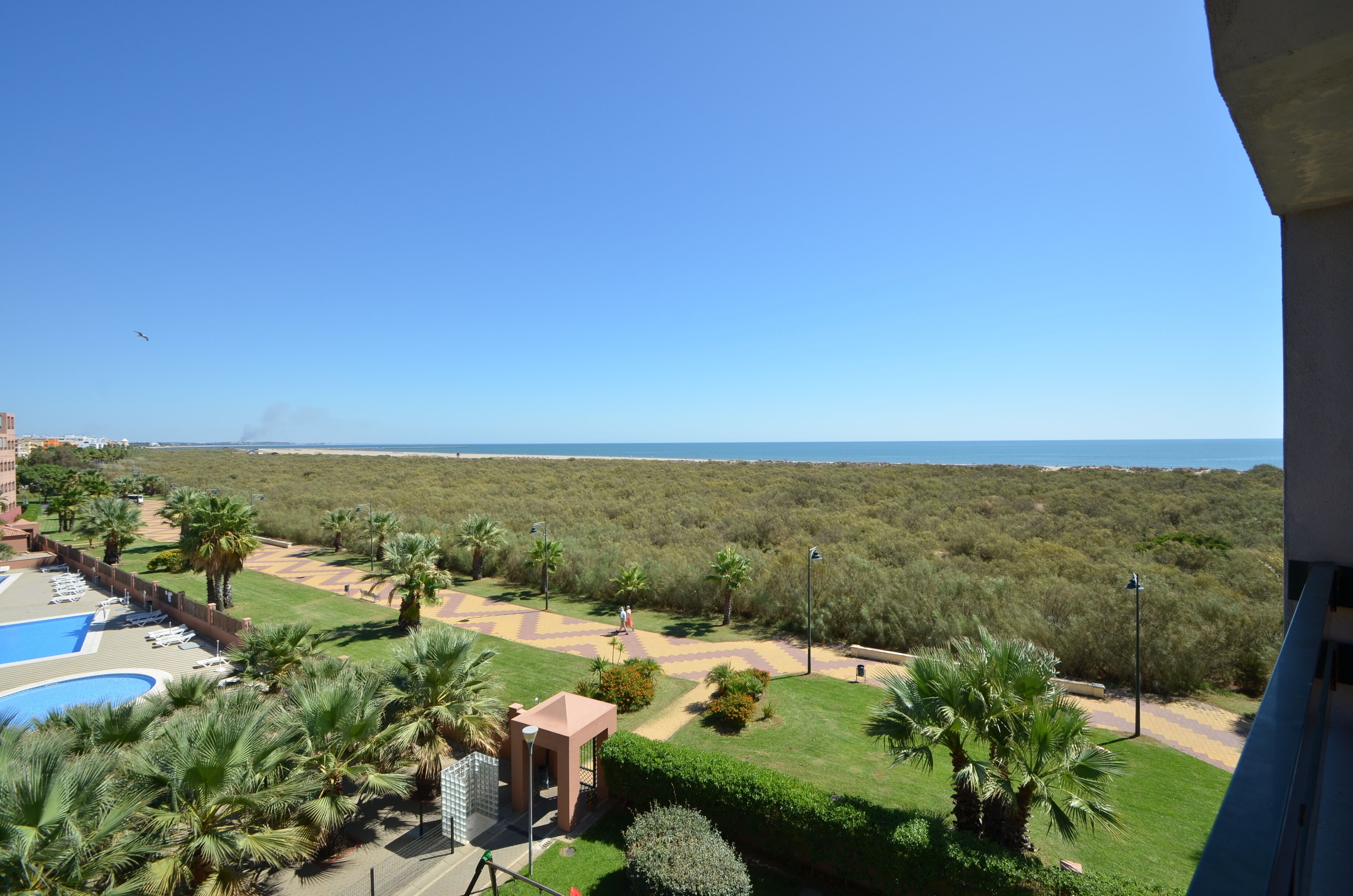 Staduitzicht vanuit accommodatie