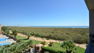 Staduitzicht vanuit accommodatie