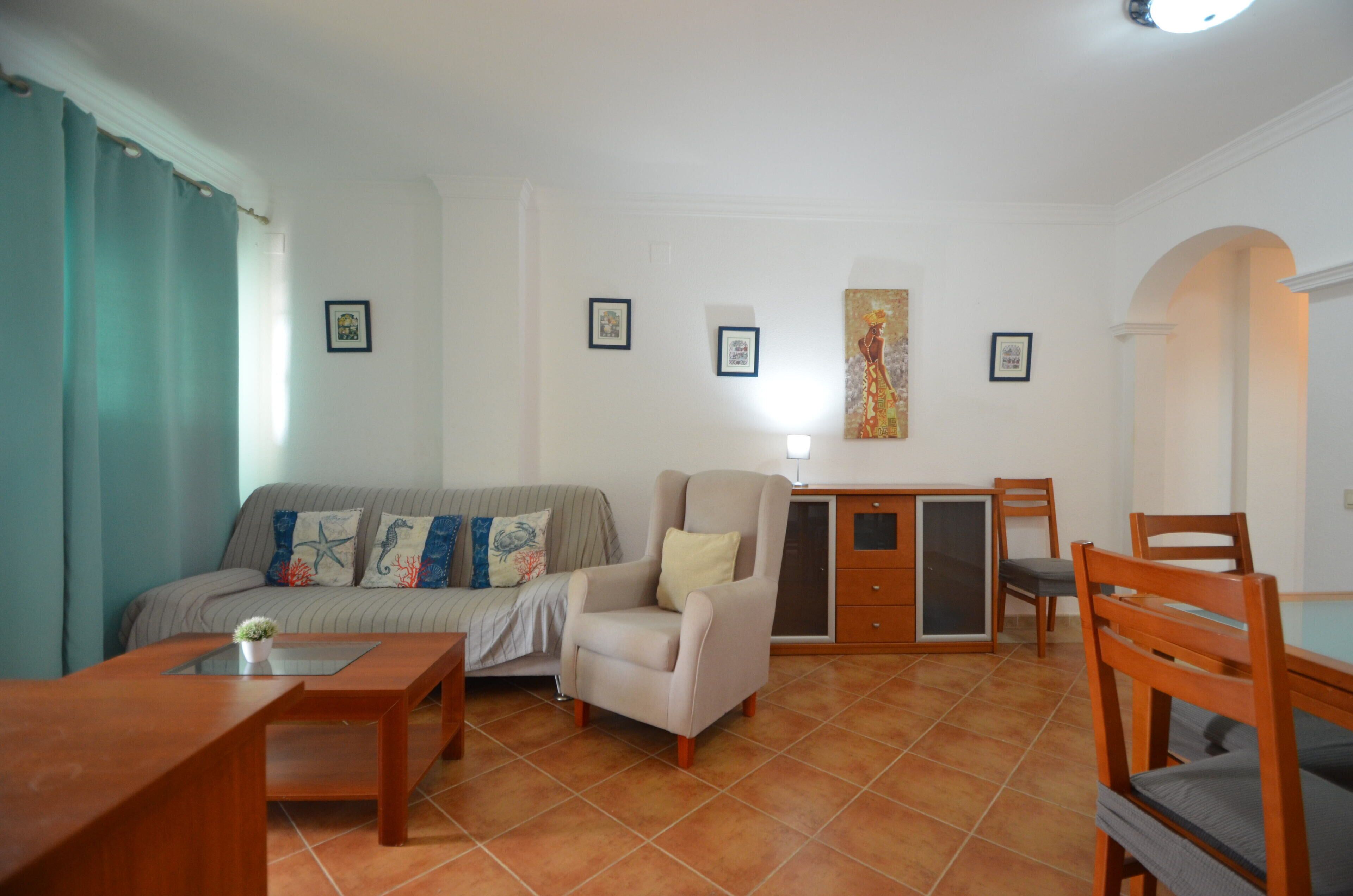 Standard Apartment, 2 Bedrooms | Living area | 45-inch flat-screen TV with satellite channels, TV