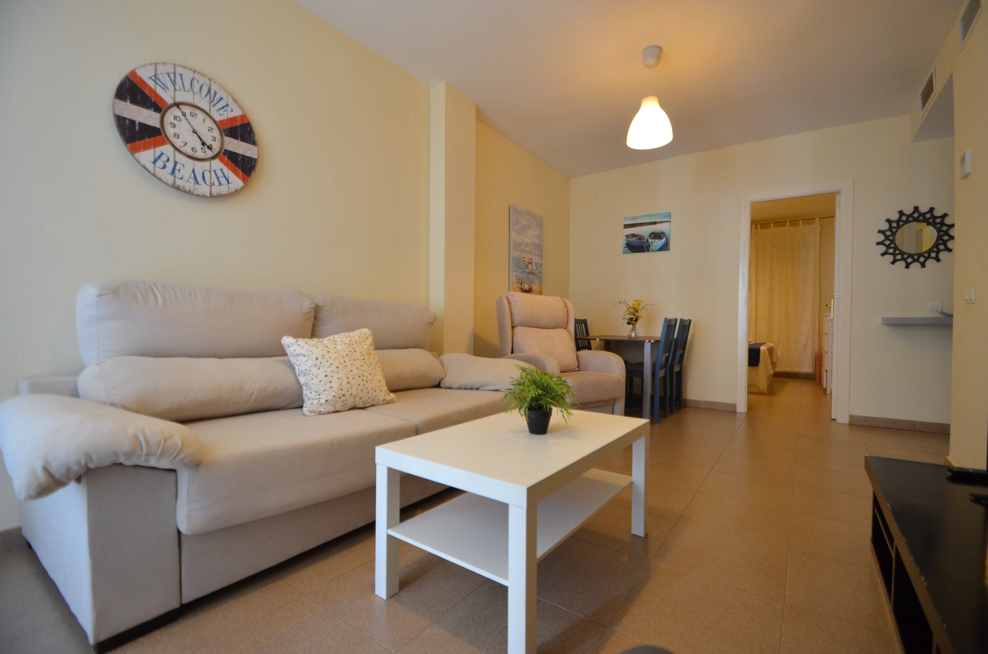 Standard Apartment, 1 Bedroom | Living area | 45-inch flat-screen TV with satellite channels, TV