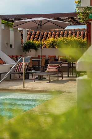 Terrace/patio - Hotel Boutique Casa del Coliseo (Cartagena)