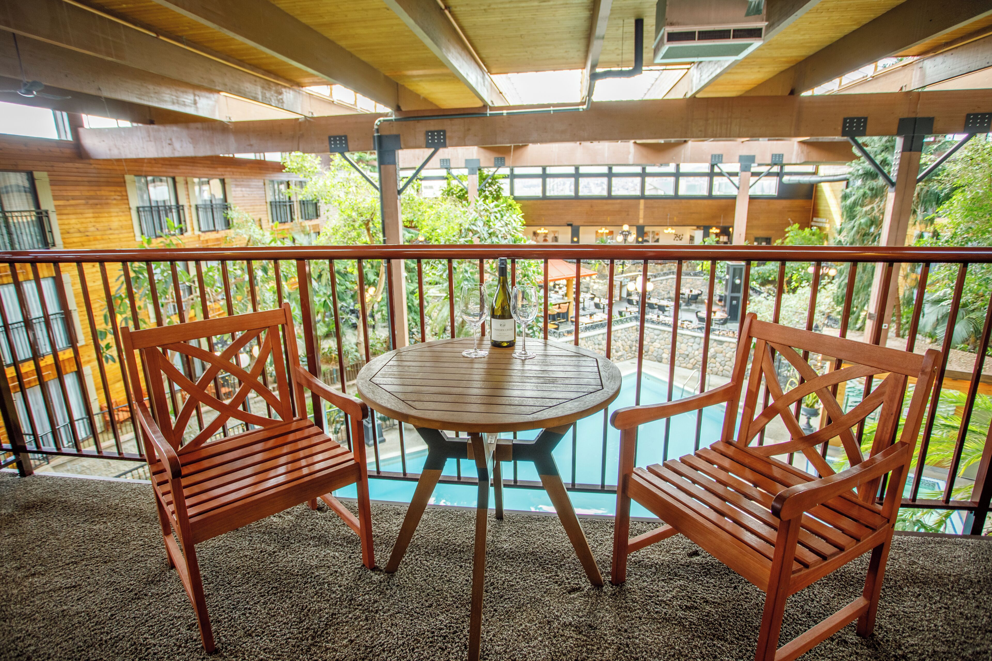 Chambre Standard, 2 grands lits, vue sur la cour intérieure | Balcon