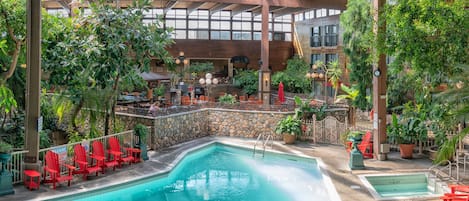 Room, 1 King Bed with Sofa bed, Balcony | Indoor pool | Indoor pool, open 9 AM to 10:00 PM, sun loungers