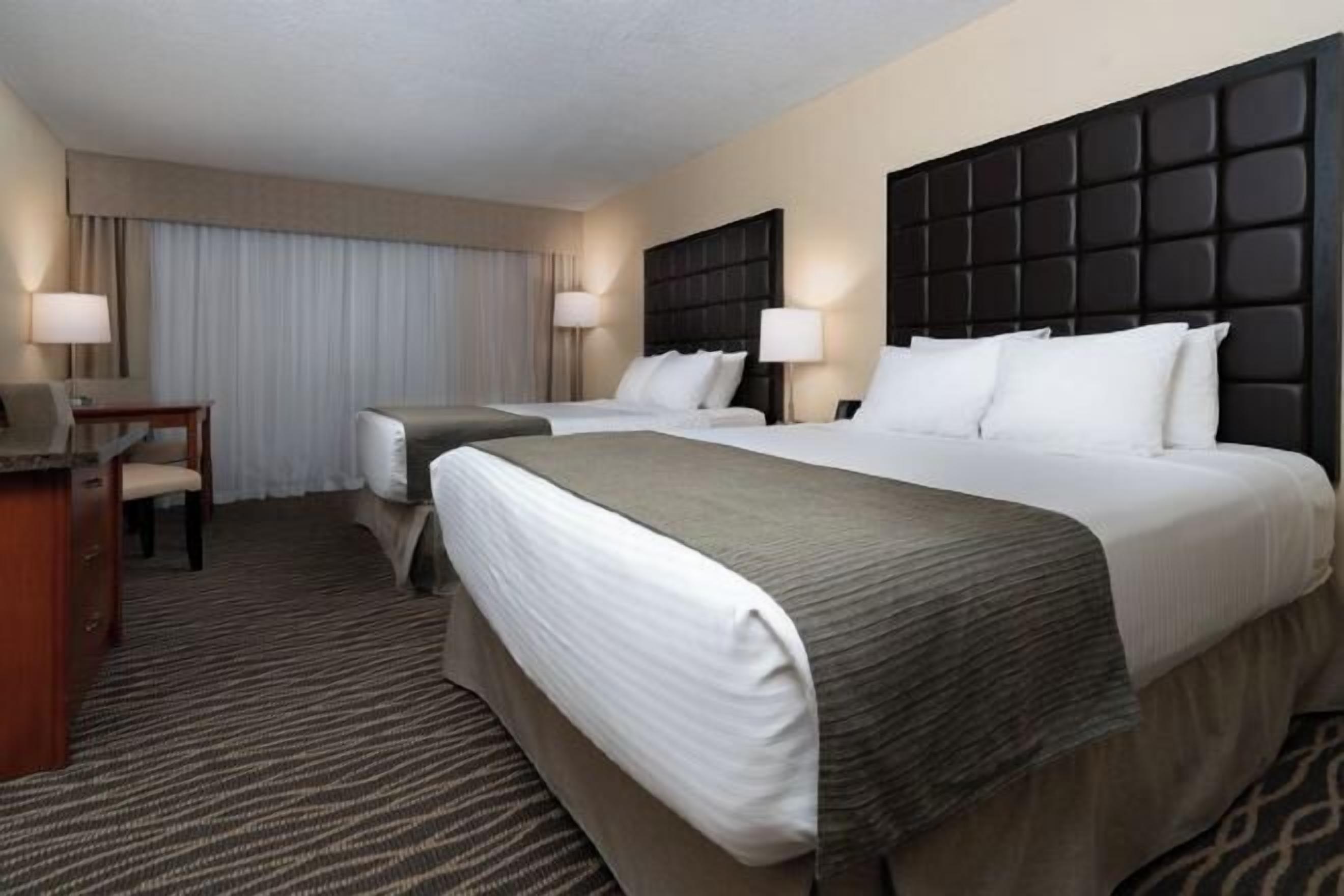 Premium bedding, pillowtop beds, in-room safe, desk