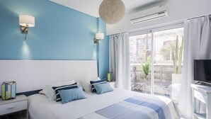 Apartemen Deluks | 1 kamar tidur, seprai premium, dan selimut bulu angsa