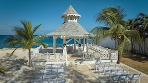 Outdoor wedding area