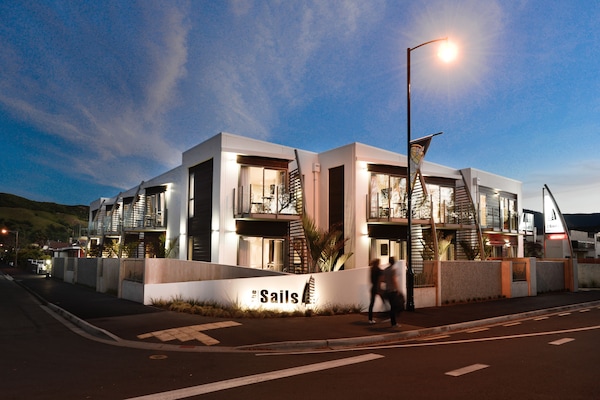 Front of property – evening/night