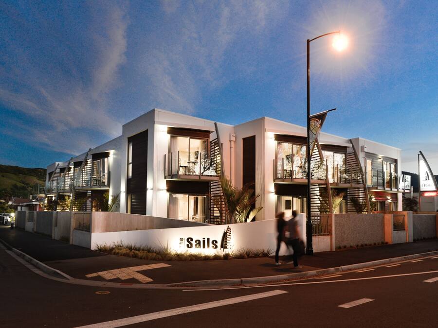 Front of property - evening/night