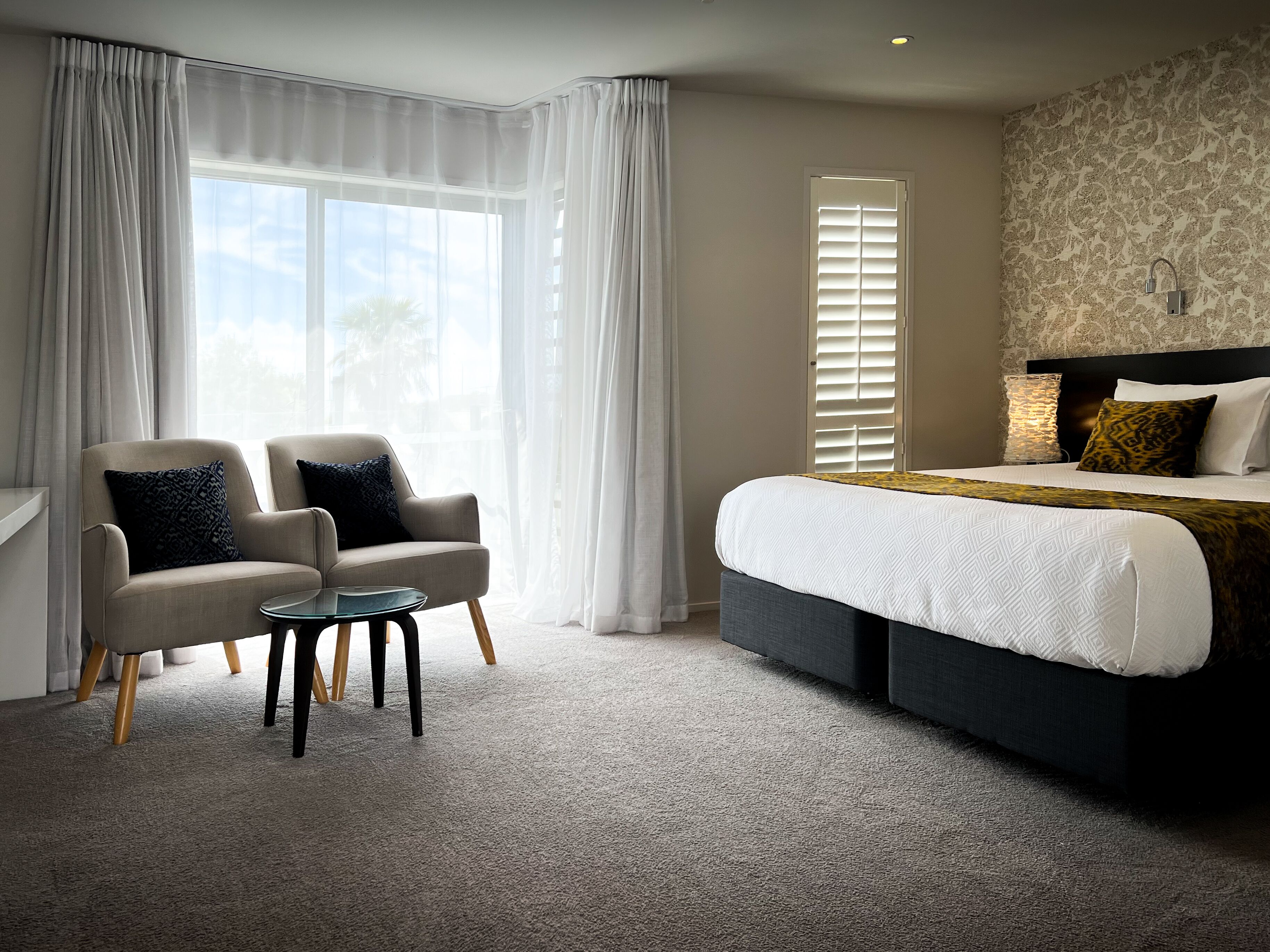 Premium bedding, pillow-top beds, in-room safe, desk