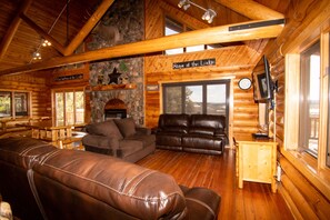 Cabane, 4 chambres | Coin séjour