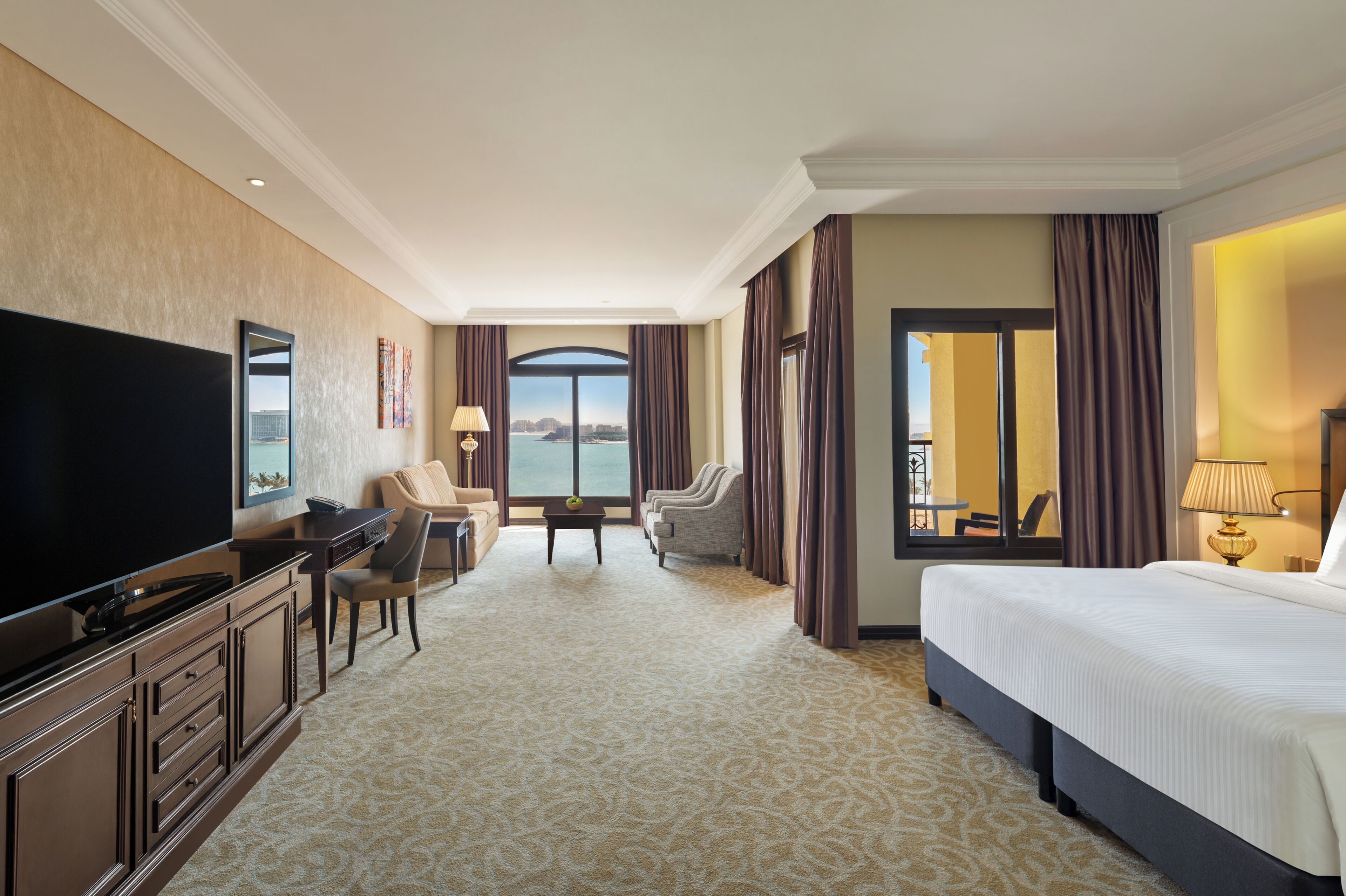 Junior Suite, 1 King Bed | Premium bedding, memory-foam beds, minibar, in-room safe