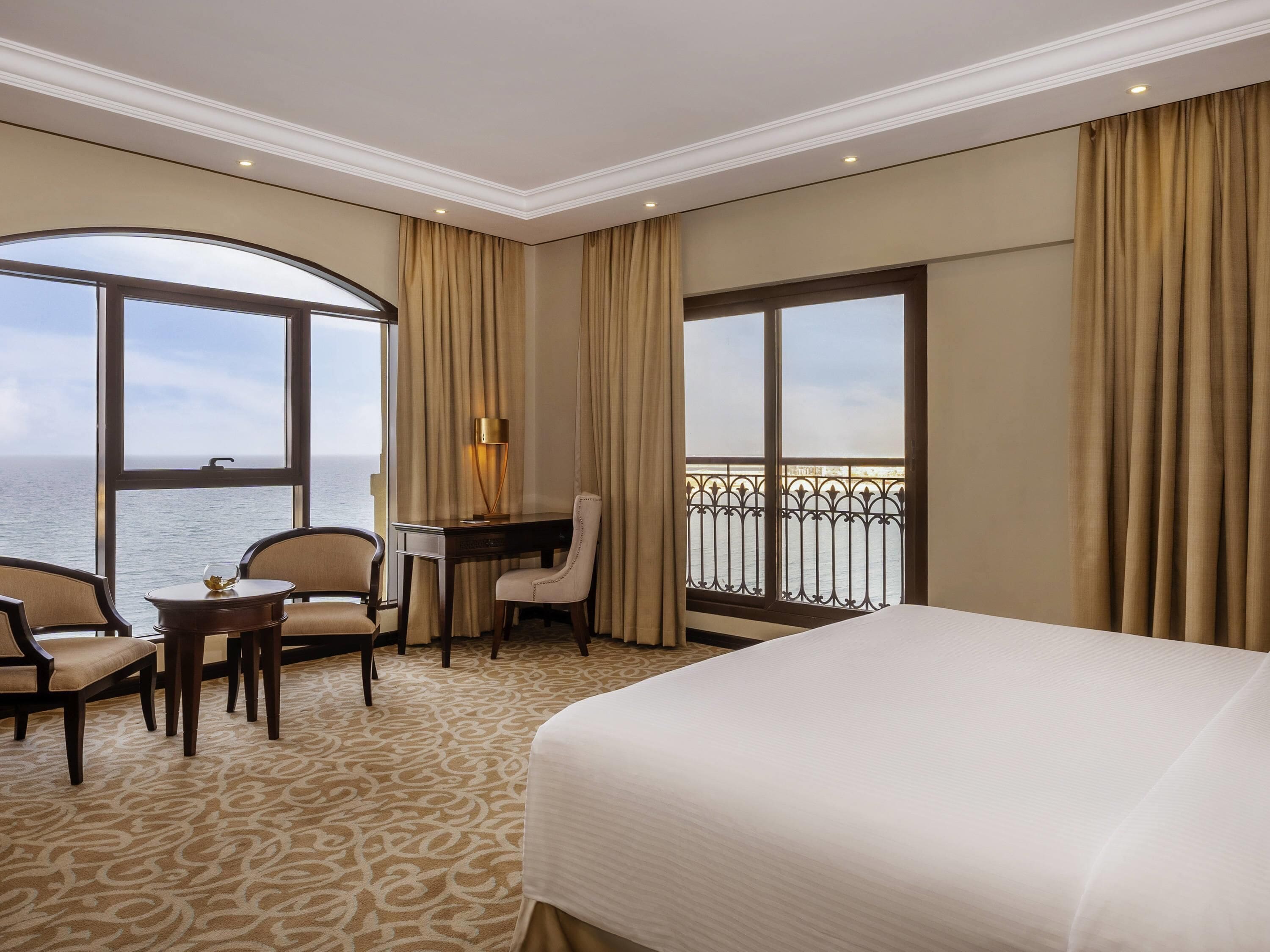 Premium bedding, memory-foam beds, minibar, in-room safe