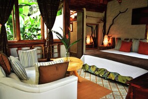 Deluxe Bungalow, 1 Bedroom, Terrace, Garden View | Free WiFi, bed sheets