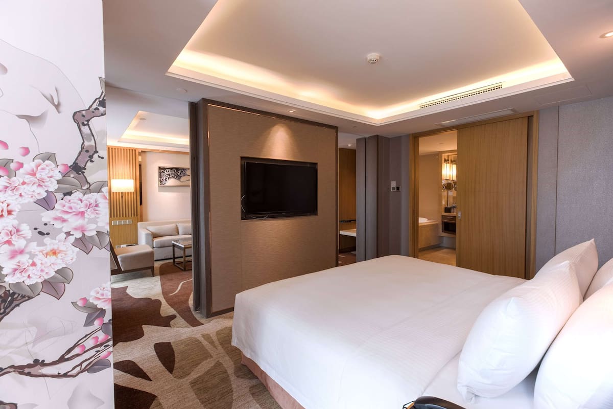 Suite Deluxe, 1 letto king, fumatori | Wi-Fi gratuito, lenzuola