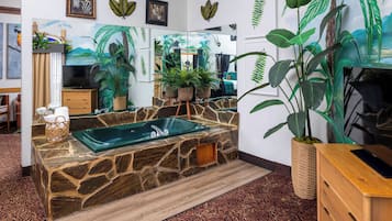 Habitación romántica | Tina de hidromasaje privada